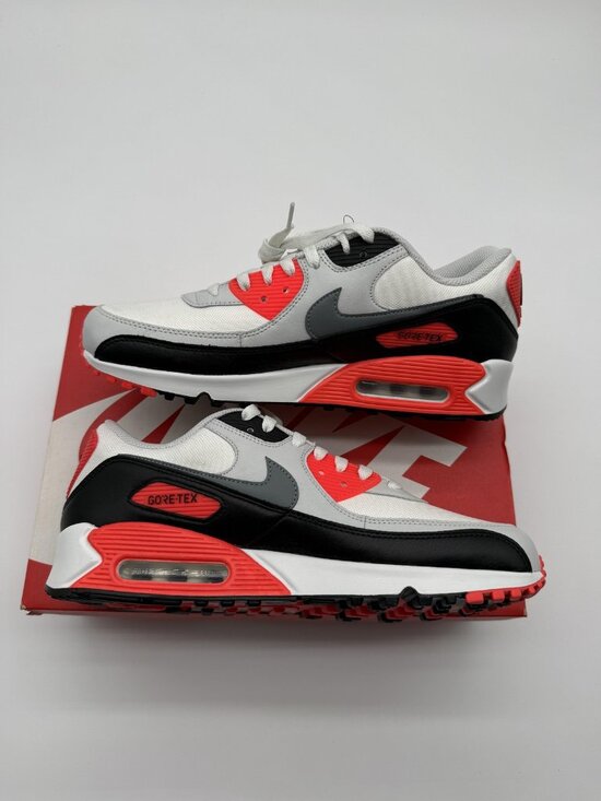 New Nike Air Max 90 GTX Shoes Men\'s Size 9.5 White Grey Gore-Tex FD5810 101 main image 6